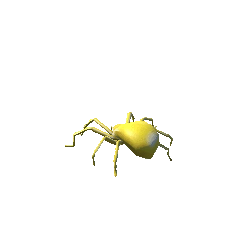 yellow floral spider